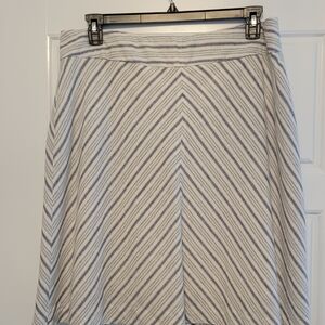 Striped Gray and White Skirt